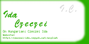 ida czeczei business card